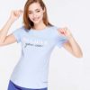 Розовая футболка с принтом для будущих и кормящих мам Believe Лето 16