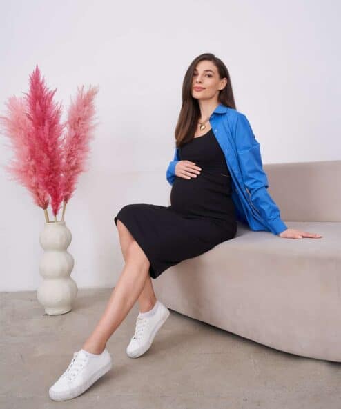 Черная юбка для будущих и кормящих мам Trendy Черная юбка для будущих и кормящих мам Trendy — изображение 6