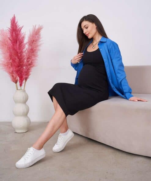 Черная юбка для будущих и кормящих мам Trendy Черная юбка для будущих и кормящих мам Trendy — изображение 5