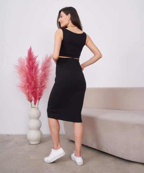 Черная юбка для будущих и кормящих мам Trendy Черная юбка для будущих и кормящих мам Trendy — изображение 8