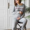 Синее платье для будущих и кормящим мам Loly Лето 24