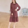 Серое платье для будущих и кормящих мам Monice Новинки 22