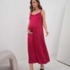 Голубое платье-комбинация для беременных и кормящих Karmen Вечерние платья 25