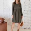 Кофейное платье для будущих и кормящих мам Honey Кофейное платье для будущих и кормящих мам Honey Зима 16