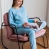 Синяя теплая пижама для будущих и кормящих мам Wendy Домашняя одежда 11