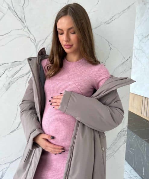 Розовое платье для будущих и кормящих мам Marika Розовое платье для будущих и кормящих мам Marika — изображение 2