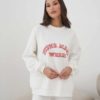 Молочный свитшот для будущих и кормящих мам Super Mama