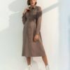 Кофейное платье для будущих и кормящих мам Paula Кофейное платье для будущих и кормящих мам Paula Новинки 16