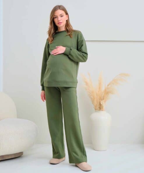 Свитшот в цвете хаки для будущих и кормящих мам Flex — изображение 5