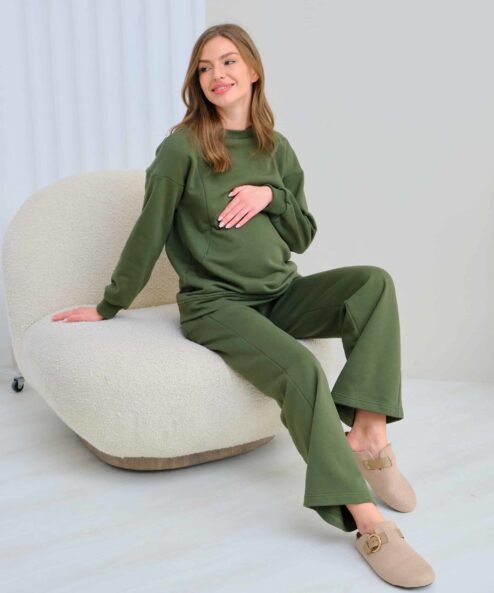 Свитшот в цвете хаки для будущих и кормящих мам Flex — изображение 6