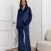 Серебряный костюм для будущих и кормящих мам Mira Атласный костюм 15