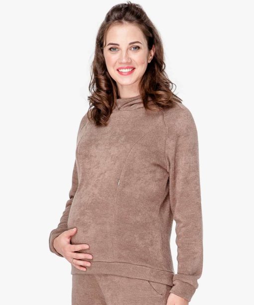 Шоколадный костюм для беременных и кормящих Wool Chic — изображение 7