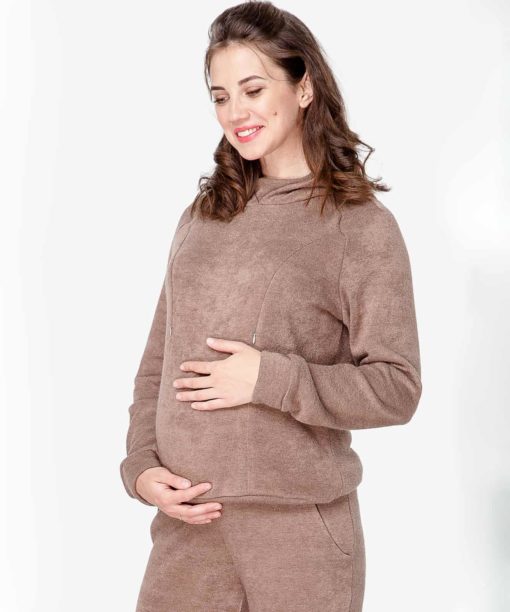 Шоколадный костюм для беременных и кормящих Wool Chic — изображение 5