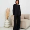 Черные брюки для будущих и кормящих мам Soft