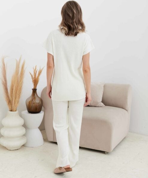 Молочный трикотажный костюм Resort — изображение 9