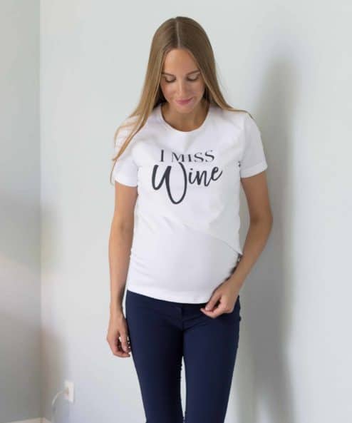 Футболка для будущих и кормящих мам Miss Wine — изображение 2