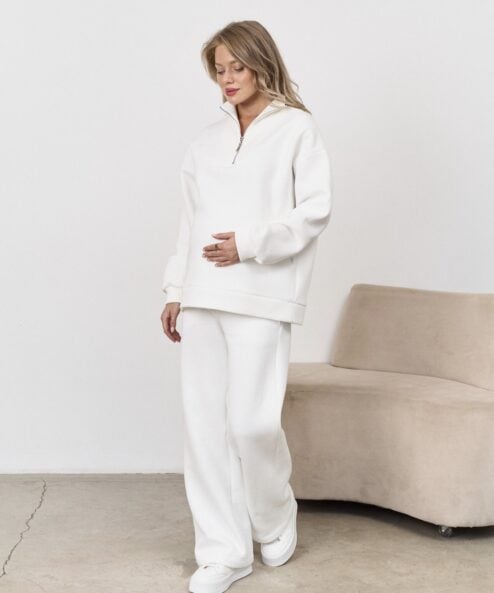 Молочные теплые брюки для будущих мам Flex Warm
