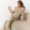 Шоколадное мини-платье для будущих и кормящих мам Erica Новинки 27