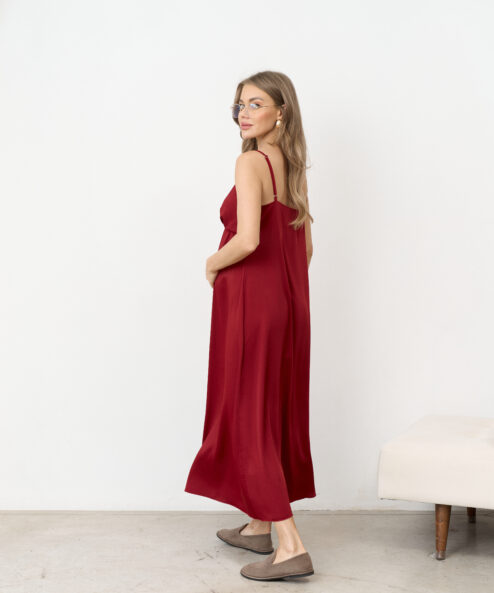 Брусничное платье для будущих и кормящих мам Karmen NEW — изображение 9