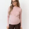Розовый базовый тёплый лонгслив Klark Warm
