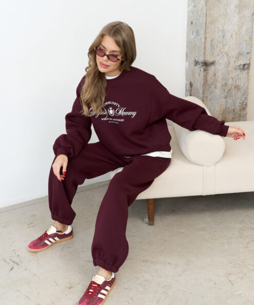 Сливовый теплый свитшот для будущих и кормящих мам Stylish Mommy Сливовый теплый свитшот для будущих и кормящих мам Stylish Mommy — изображение 7