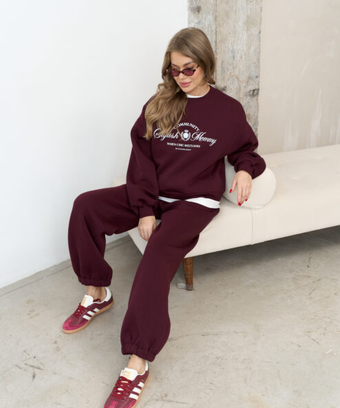 Сливовый теплый свитшот для будущих и кормящих мам Stylish Mommy Сливовый теплый свитшот для будущих и кормящих мам Stylish Mommy — изображение 10