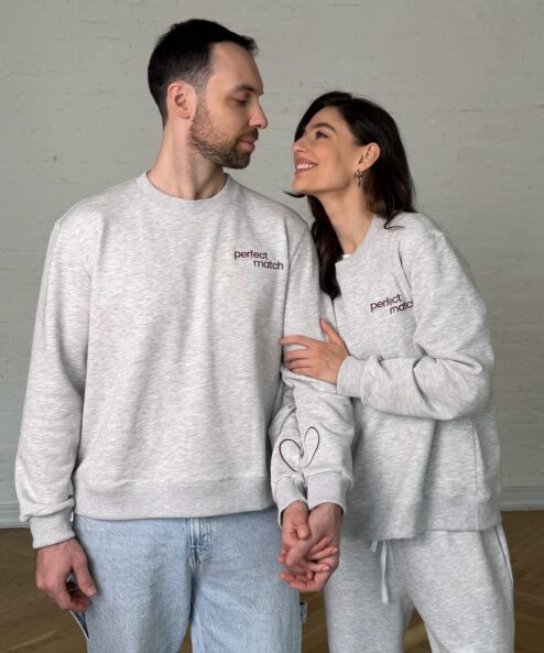 Alternative view of Свитшот с бордовой вышивкой Perfect Match