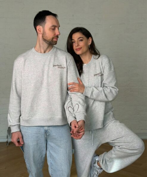 Alternative view of Свитшот с серой вышивкой Perfect Match