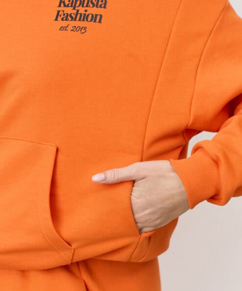 Alternative view of Оранжевое худи для беременных и кормящих мам Kapusta Fashion