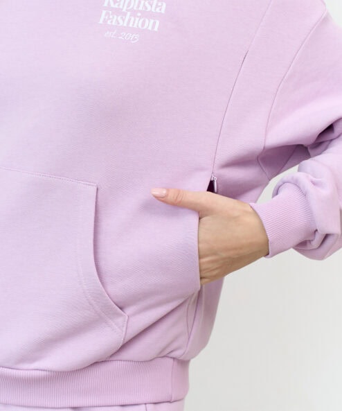 Alternative view of Лавандове худи для беременных и кормящих мам Kapusta Fashion