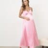 Розовое платье для будущих и кормящих мам Karmen NEW, модное и комфортное.